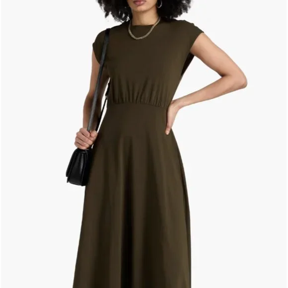 FRAME Cotton Midi Dress Size S - Picture 3 of 7